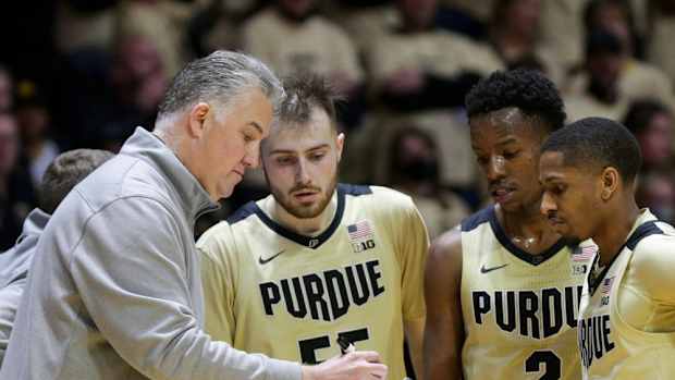 Coach Painter and players vs Maryland